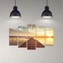 Wallity Cuadro Decorativo MDF 5 Piezas Multicolor 5DMDF-26